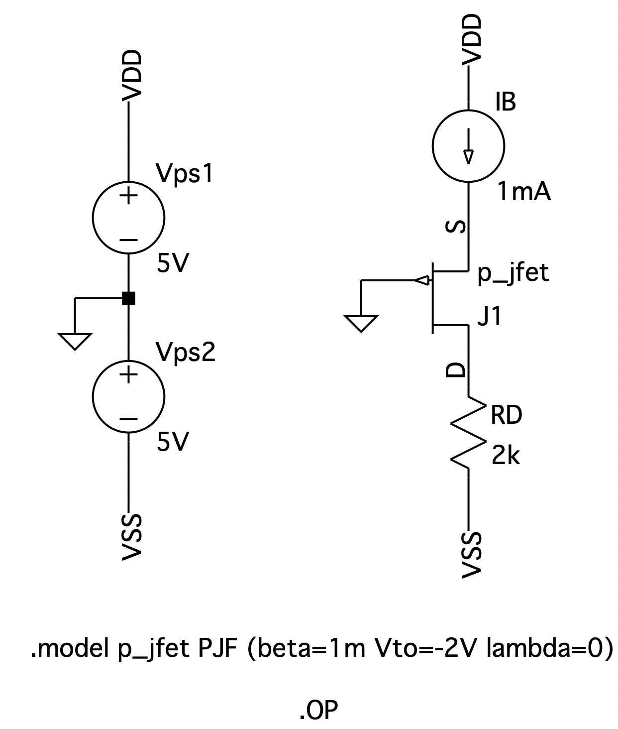 Model pmos_depletion_mosfet